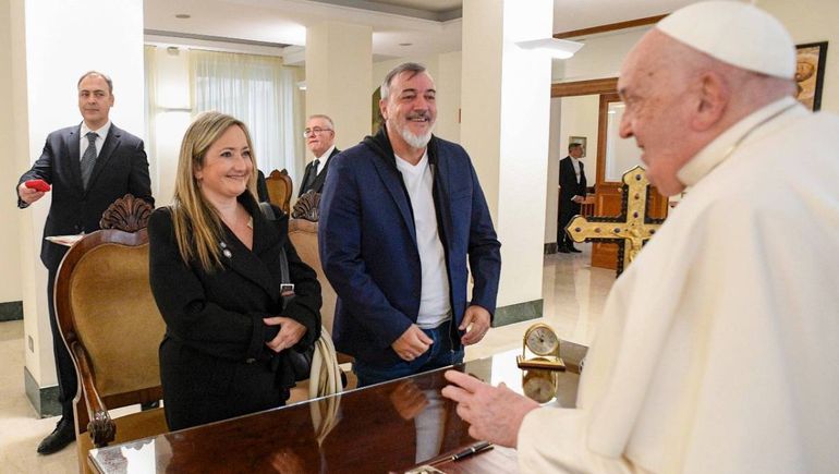 Gremialista rionegrino se reunió con el papa Francisco