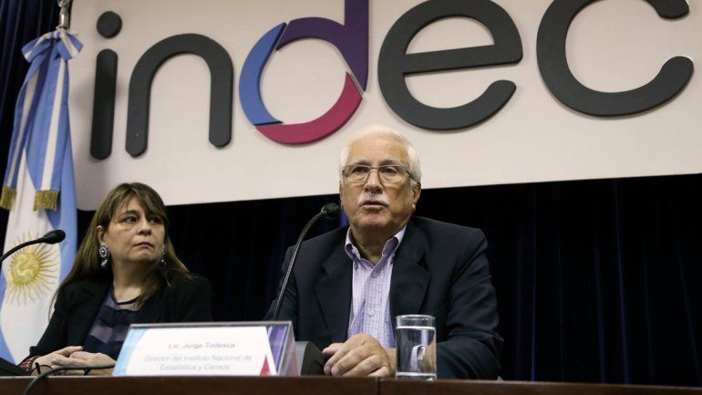 Graciela Bevacqua cuando fue presentada por el titular del Indec