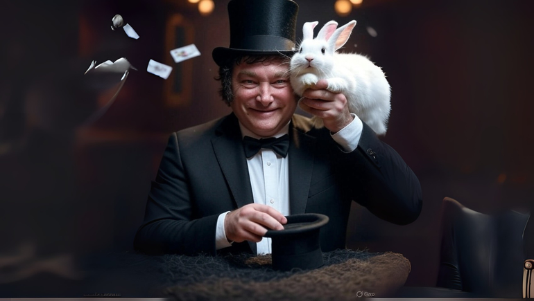 Javier Milei sacó un conejo de la galera para calmar a los mercados / Foto