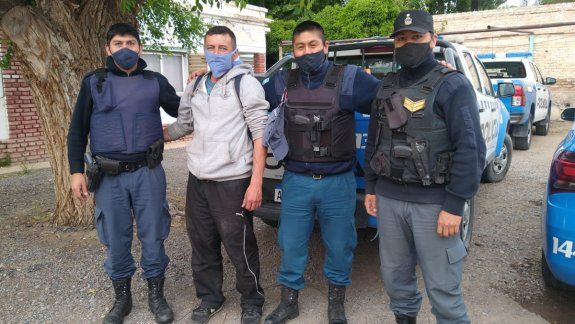 El oficial perdido fue en bici hasta La Rinconada y luego caminó 70 km
