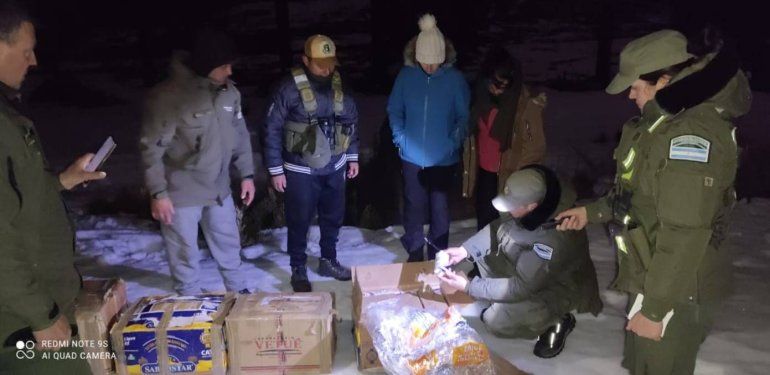 Gendarmería logró desbaratar el contrabando de medicamentos en Pino Hachado / Foto Gentileza