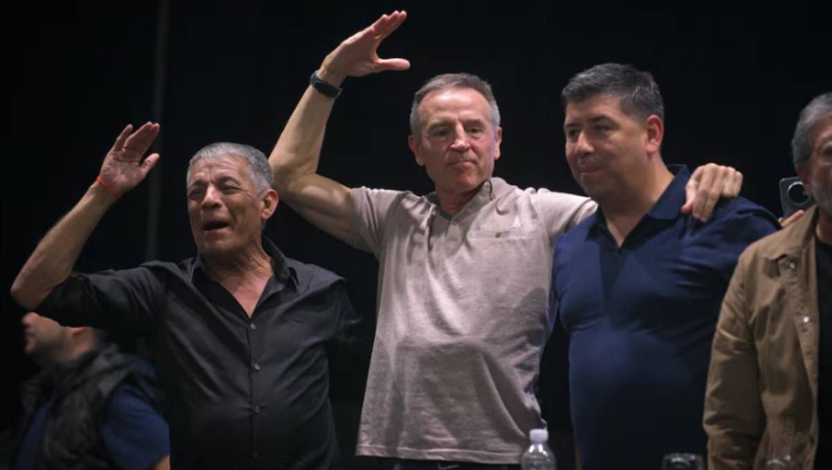 El nuevo triuvirato de la CGT.&nbsp;