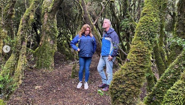 Las fotos de Marley y Lizy Tagliani en su visita por Villa La Angostura