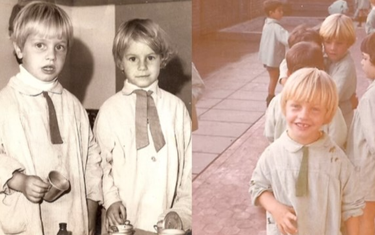 Marley posteó fotos de su infancia para mostrar el parecido con su hijo a la misma edad.