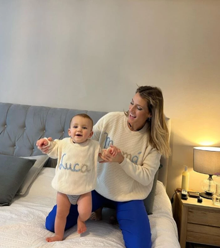 La tierna foto de mamá e hijo que posteó la guardavida por el primer año de Luca.