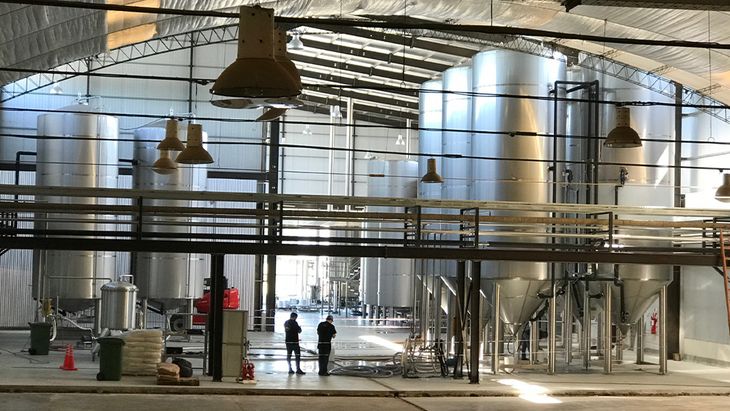 Fábrica de la Cervecería Antares en el Parque Industrial Mar del Plata. Foto: gentileza Antares.