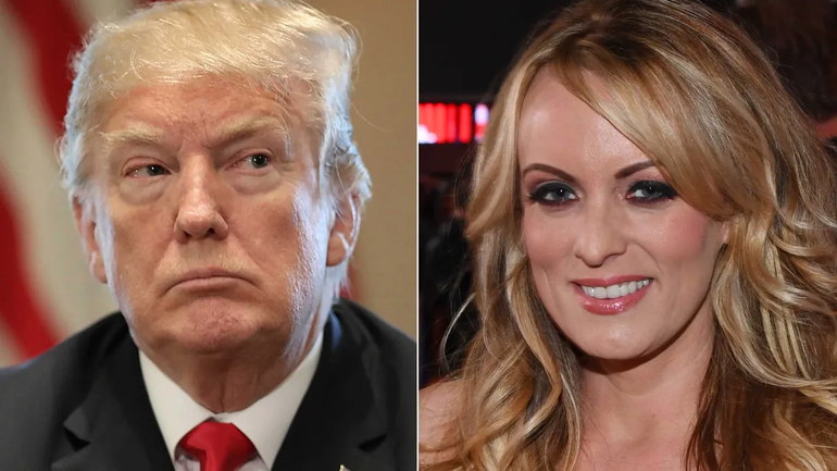 Donald Trump y Stormy Daniels.