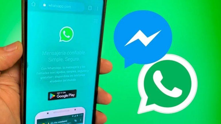 Facebook y WhatsApp podría compartir un chat.