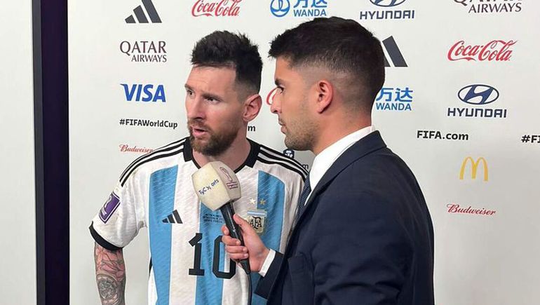Messi y Weghorst: cara a cara antes de la histórica frase.