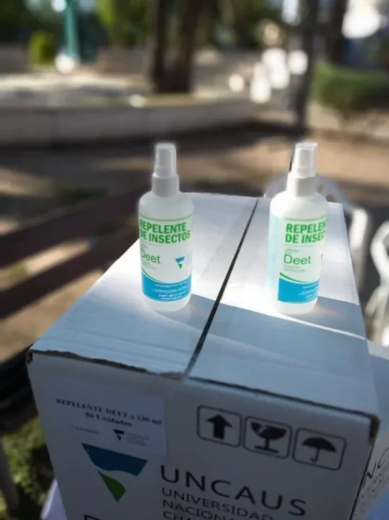 El repelente producido en Chaco. El repelente producido en Chaco.