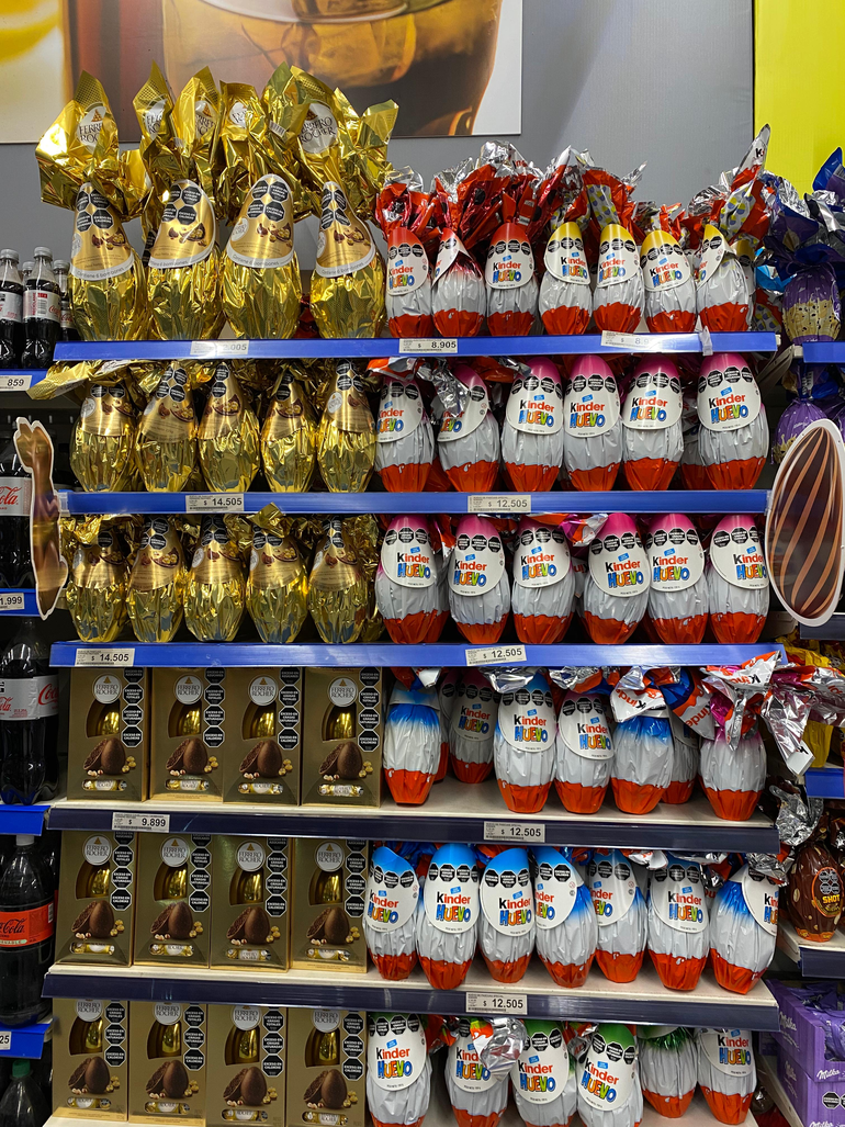 Los huevos de Pascua aumentaron en torno al 300% respecto del año pasado. Los huevos de Pascua aumentaron en torno al 300% respecto del año pasado.