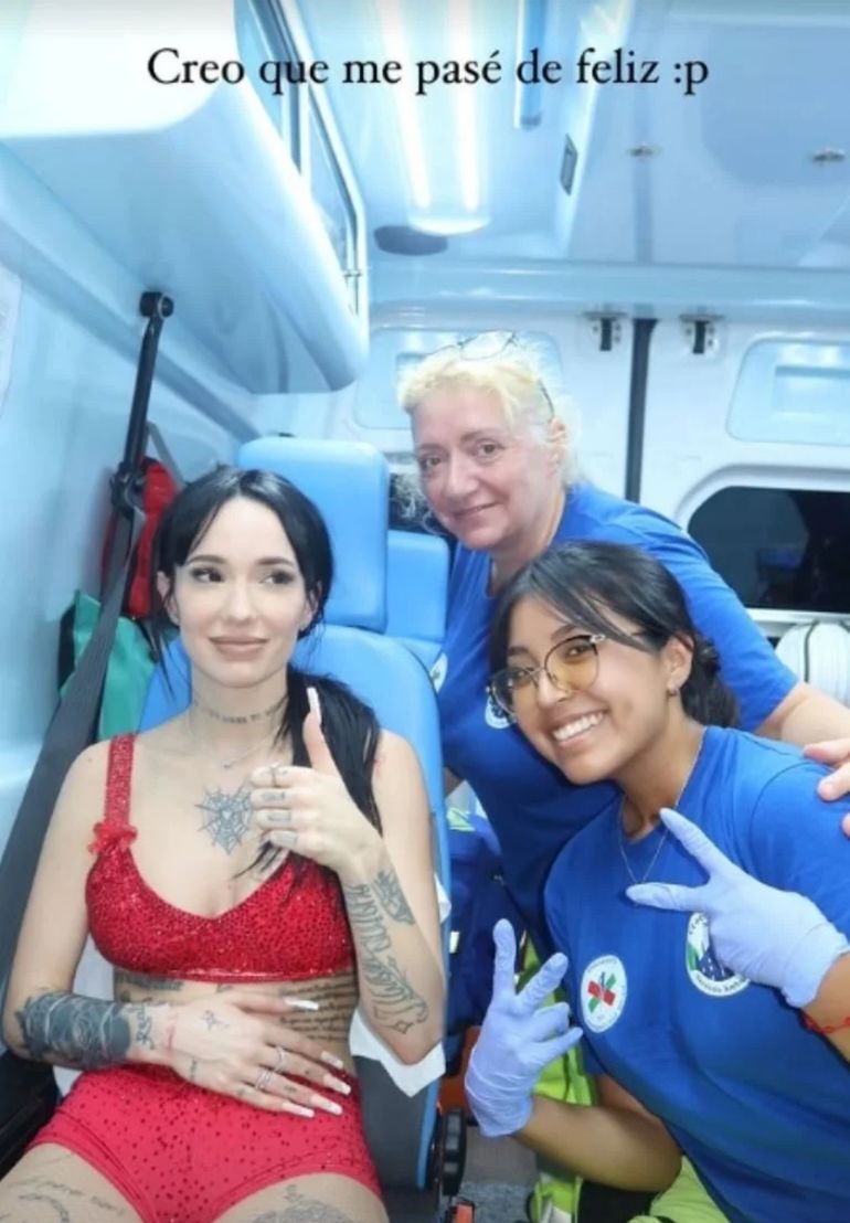 La Joaqui sufrió un accidente La Joaqui sufrió un accidente