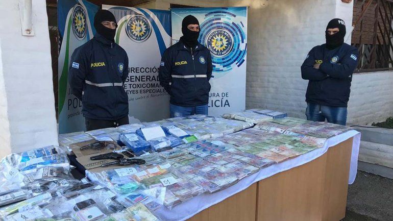 Desbaratan banda narco que operaba en el Valle: la droga venía desde el cártel de Sinaloa