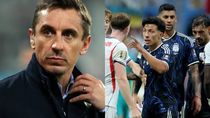 gary neville volvio a cargar contra cuti romero y licha martinez con una frase picante que incluyo a messi