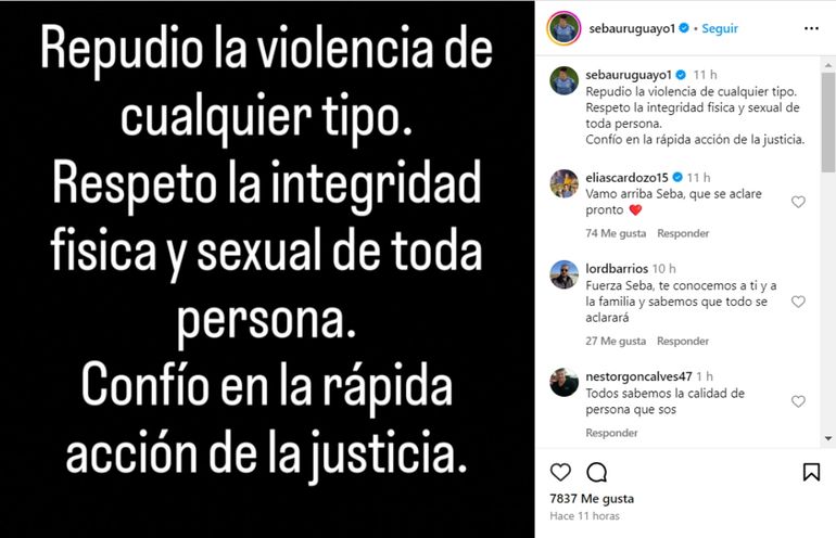 La respuesta del arquero de Vélez ante la denuncia La respuesta del arquero de Vélez ante la denuncia