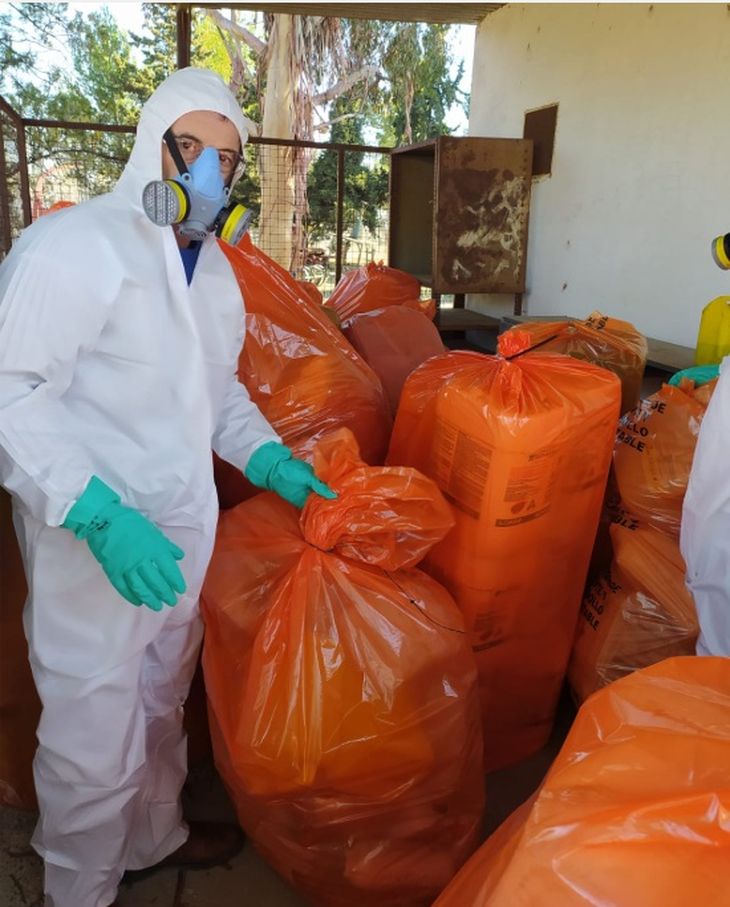 Acopio permanente: El Centro de Almacenamiento Transitorio (CAT) de General Roca permite a los productores entregar envases durante todo el a&ntilde;o, m&aacute;s all&aacute; de las jornadas itinerantes. Foto: gentileza Campo Limpio.