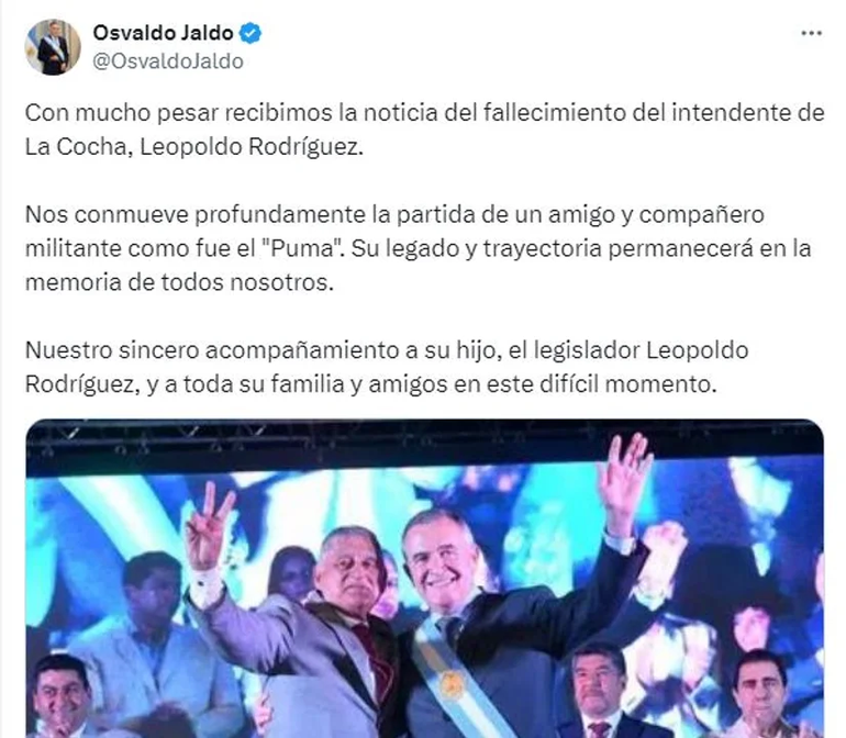 El intendente tucumano murió al instante tras el impacto. El intendente tucumano murió al instante tras el impacto.