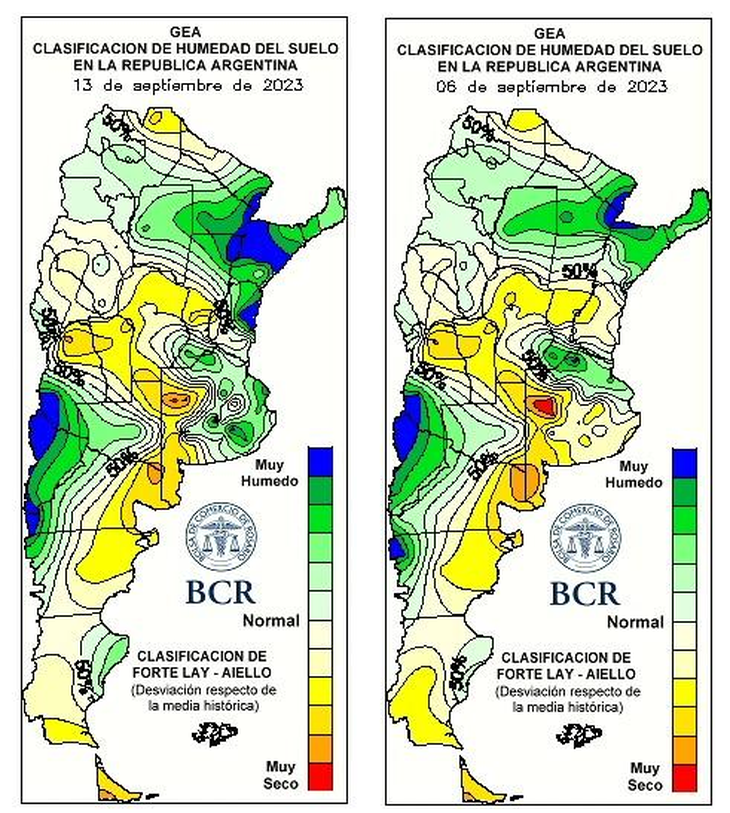 El cultivo está comenzado la fase más importante para la determinación de su rinde con un 11% de los cuadros ya en hoja bandera. Gráfico: BCR El cultivo está comenzado la fase más importante para la determinación de su rinde con un 11% de los cuadros ya en hoja bandera. Gráfico: BCR