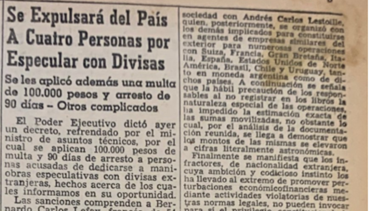 Se expulsará del país a cuatro personas por especular con divisas