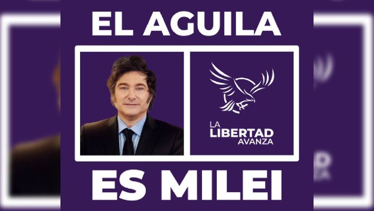 La campaña de Milei en Neuquén será simplificada: un águila