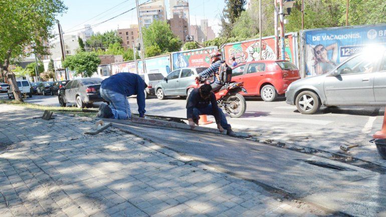 Serán 14 las rampas construidas en las calles más transitadas del centro.