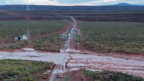 Rincón de los Sauces se encuentra aislado por la tormenta. Rincón de los Sauces se encuentra aislado por la tormenta.