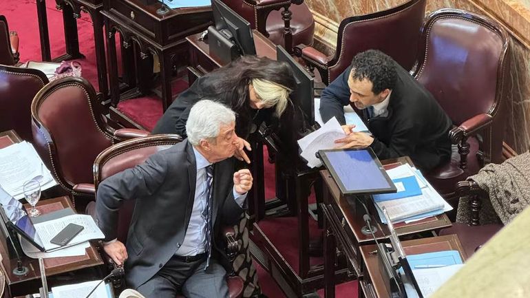 Carambia (a la derecha) es senador por Santa Cruz desde diciembre de 2023. Carambia (a la derecha) es senador por Santa Cruz desde diciembre de 2023.