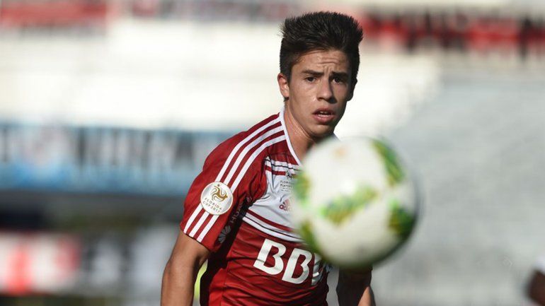 El pibe Moya jugó ayer su tercer partido en la primera del Millonario. Volvió a mostrar cosas interesantes.&nbsp;