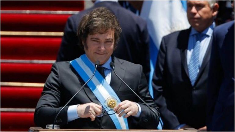 Javier Milei ante una nueva jornada presidencial.
