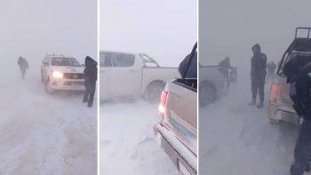 Pasaron la noche varados en las rutas colmadas de nieve: cómo están los ocupantes