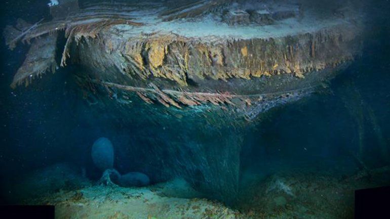 Mirá como los microbios se están comiendo al Titanic