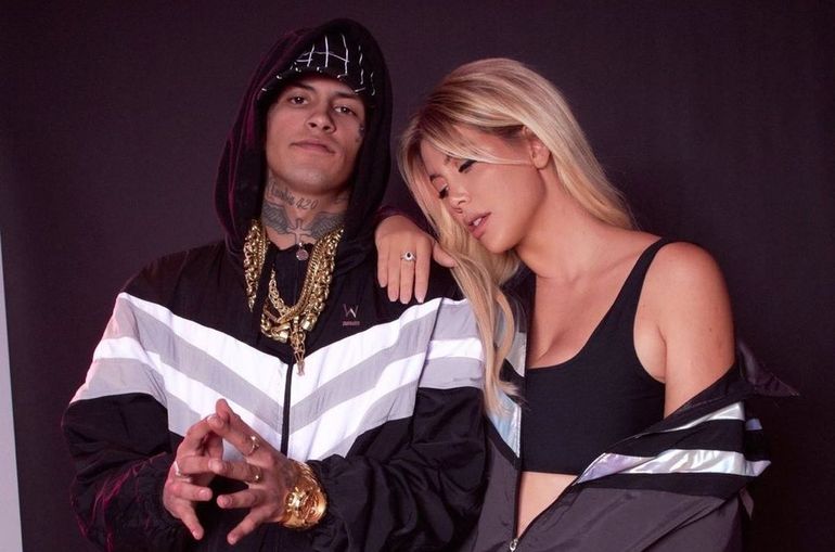 Wanda Nara y L-Gante.