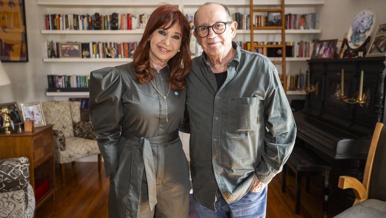 Silvio Rodríguez visitó a Cristina Kirchner y la expresidenta promocionó su recital con un palito a Milei