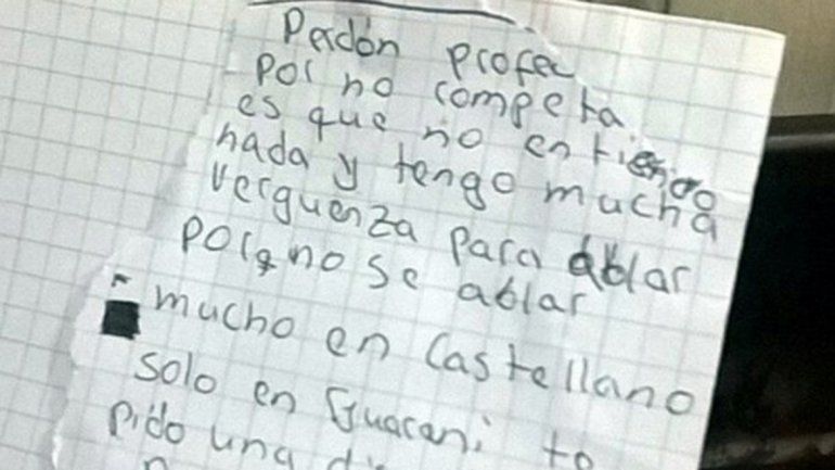 Emotiva carta de un alumno a su maestra: Perdón profe, no entiendo y me da vergüenza