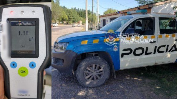 Chocó tan borracho que el alcoholímetro no arrojó resultado