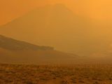 La visibilidad es casi nula en los campos de Chubut a la hora de arrear los animales a tierras mas bajas
