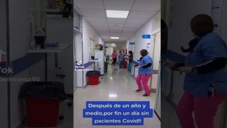 El hospital que festejó con un baile no tener pacientes con COVID