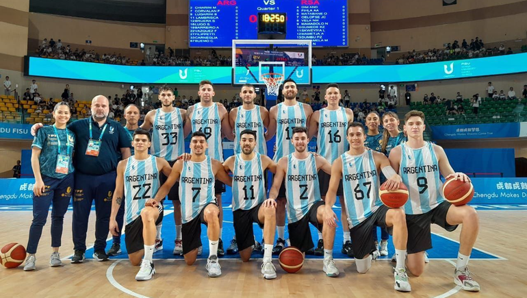 Argentina y su plantel con el Boty como entrenador.&nbsp;