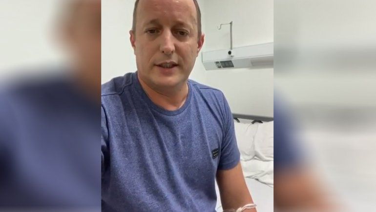 Insaurralde quedará internado y habló desde el hospital