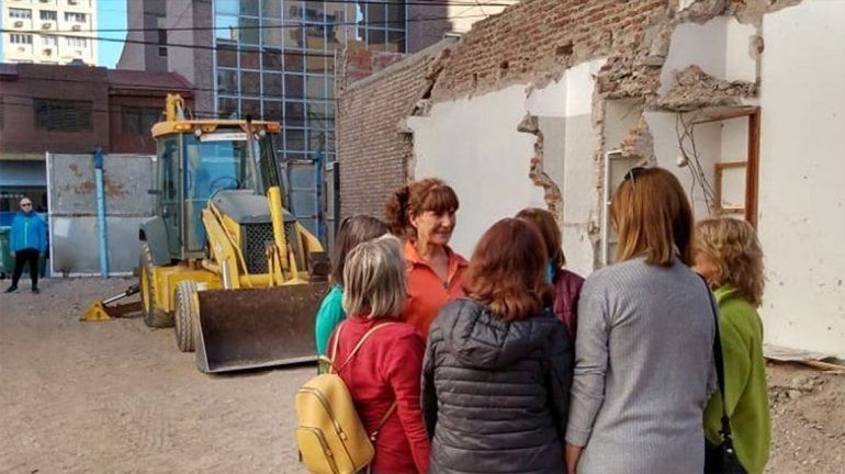 El arte se une a la arquitectura para acompañar la construcción de un edificio en el centro