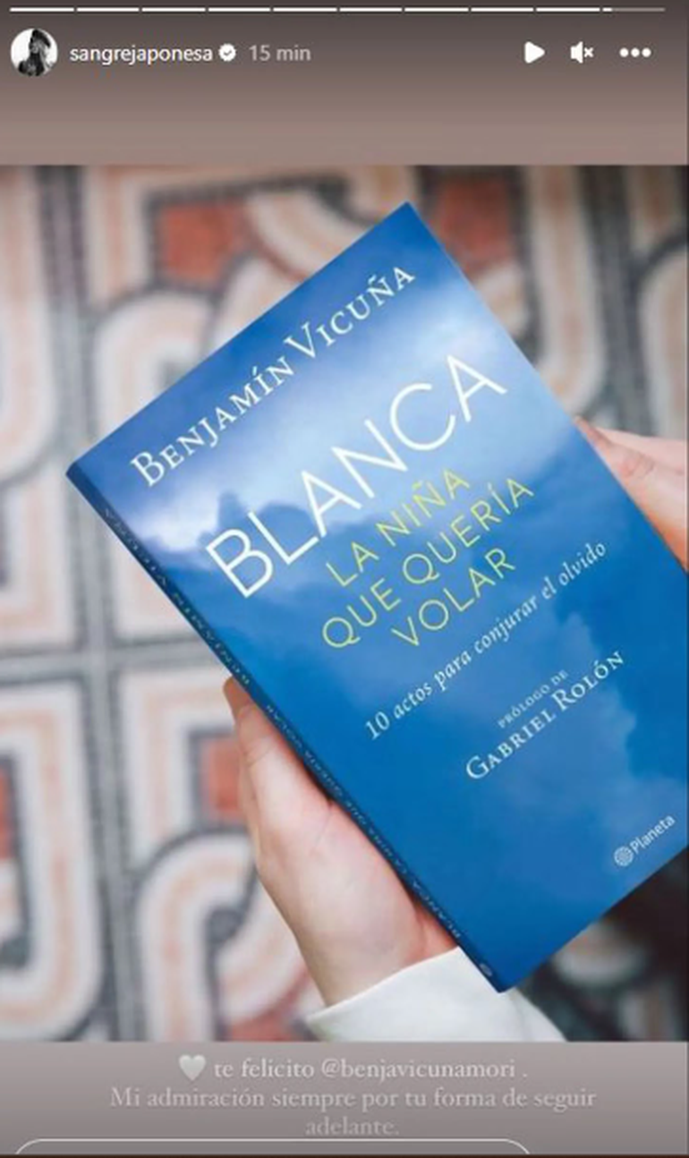 La China Suárez le dedicó unas emotivas palabras a Benjamín Vicuña por la publicación de su libro.
