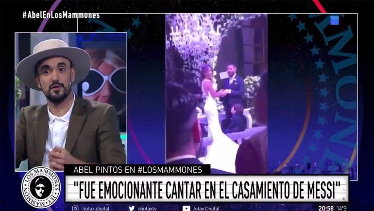 Abel Pintos recordó el día que cantó en la boda de Messi
