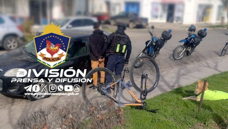 Estaba prófugo y lo atraparon al intentar robar una bici