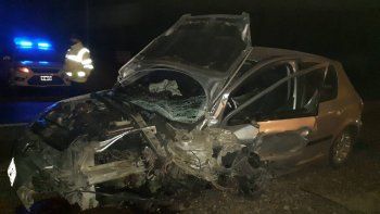 ruta 151: un auto se adelanto y provoco un grave accidente ruta 151: un auto se adelanto y provoco un grave accidente
