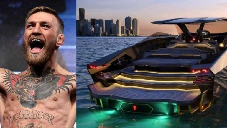 La última excentricidad de McGregor: se compró un auto-yate de Lamborghini