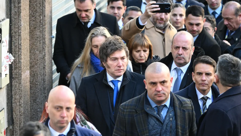 El presidente Javier Milei participó del acto a 31 años del atentado a la mutual AMIA