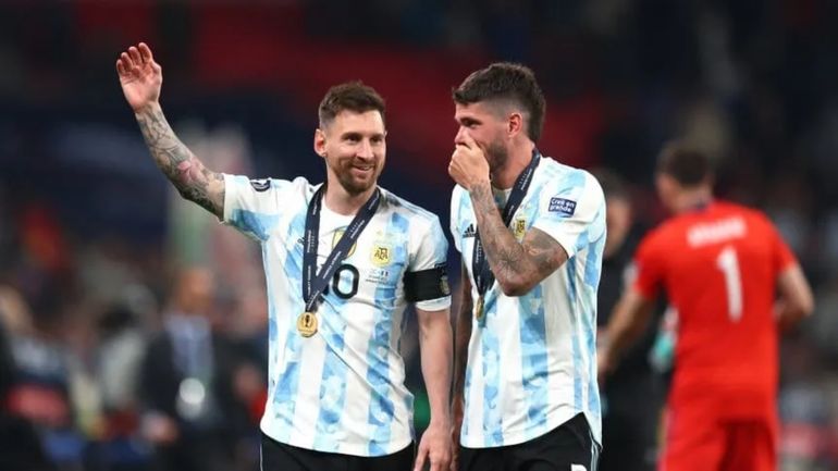 Rodrigo de Paul y Lionel Messi Rodrigo de Paul y Lionel Messi