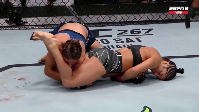 Una argentina hizo historia en la UFC, pero cayó por una brillante sumisión