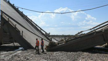 puente colapsado ruta 40 mendoza