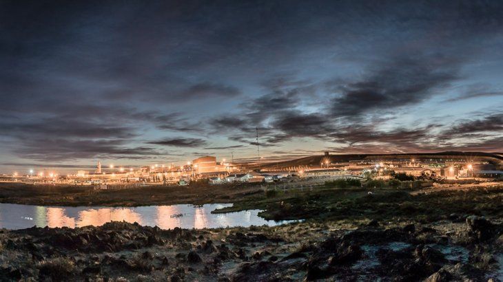 Cerro Vanguardia, uno de los yacimientos mineros más grandes de la Argentina, en la provincia de Santa Cruz.